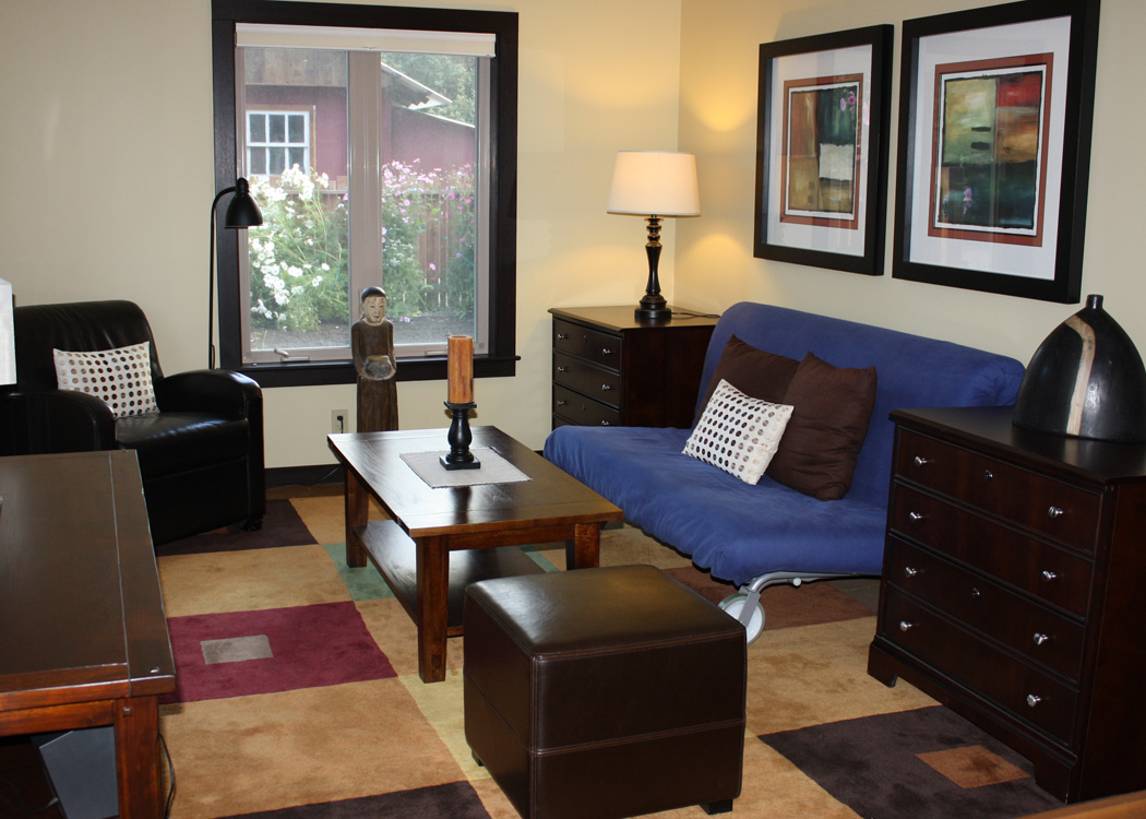 Mendocino Vacation Rental Red Barn Retreat Living Room View Two