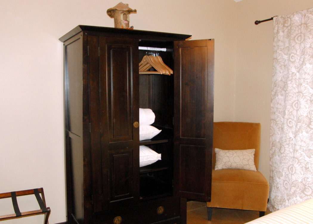 Mendocino Vacation Rental Red Barn Retreat Bedroom Armoire Two